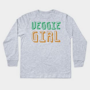 Veggie Girl Kids Long Sleeve T-Shirt